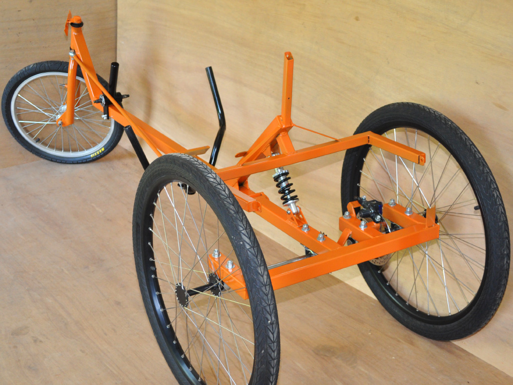 TimberWolf Recumbent Trike - steel tube frame